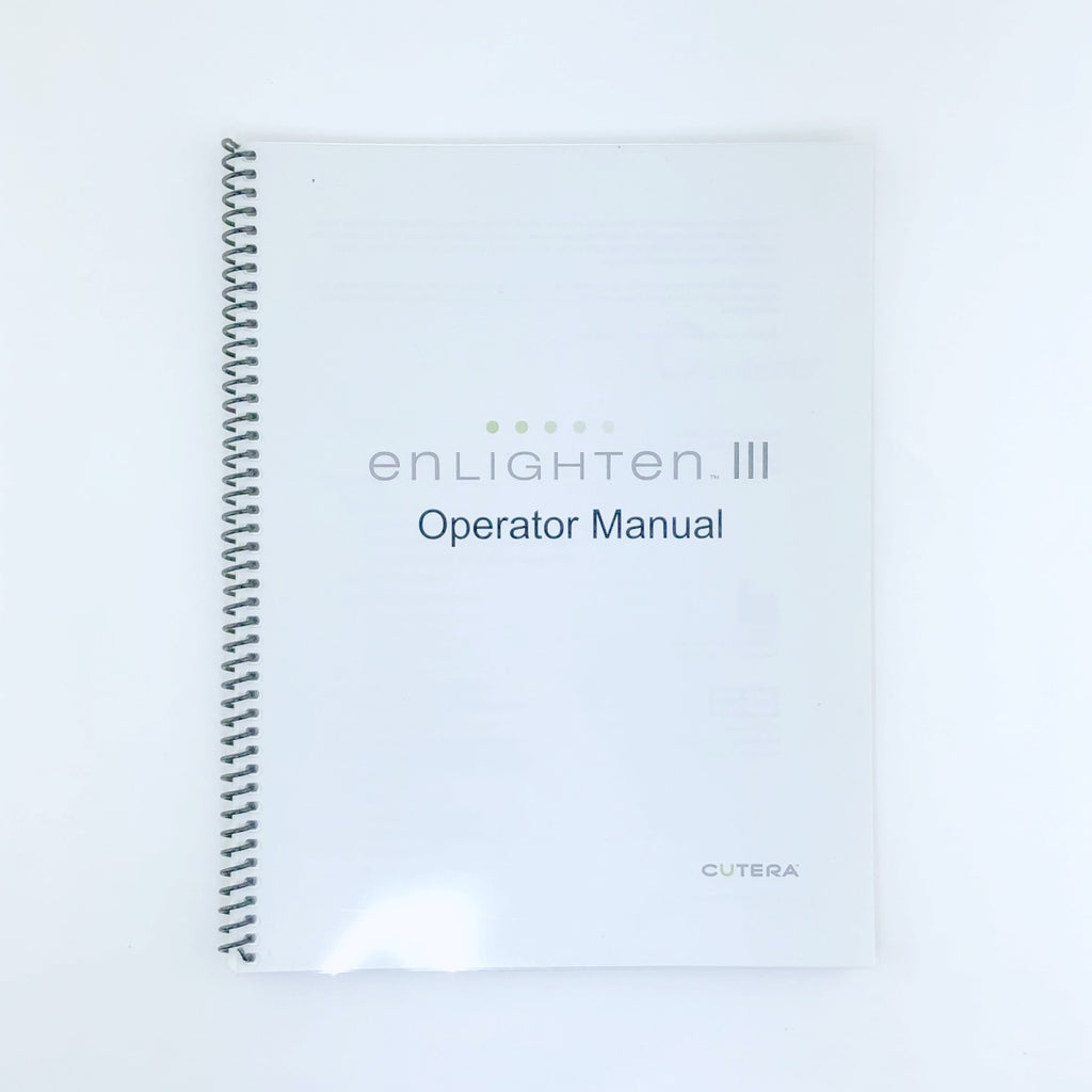 2017 Cutera Enlighten III Laser Operator Manual D1864 Rev. B