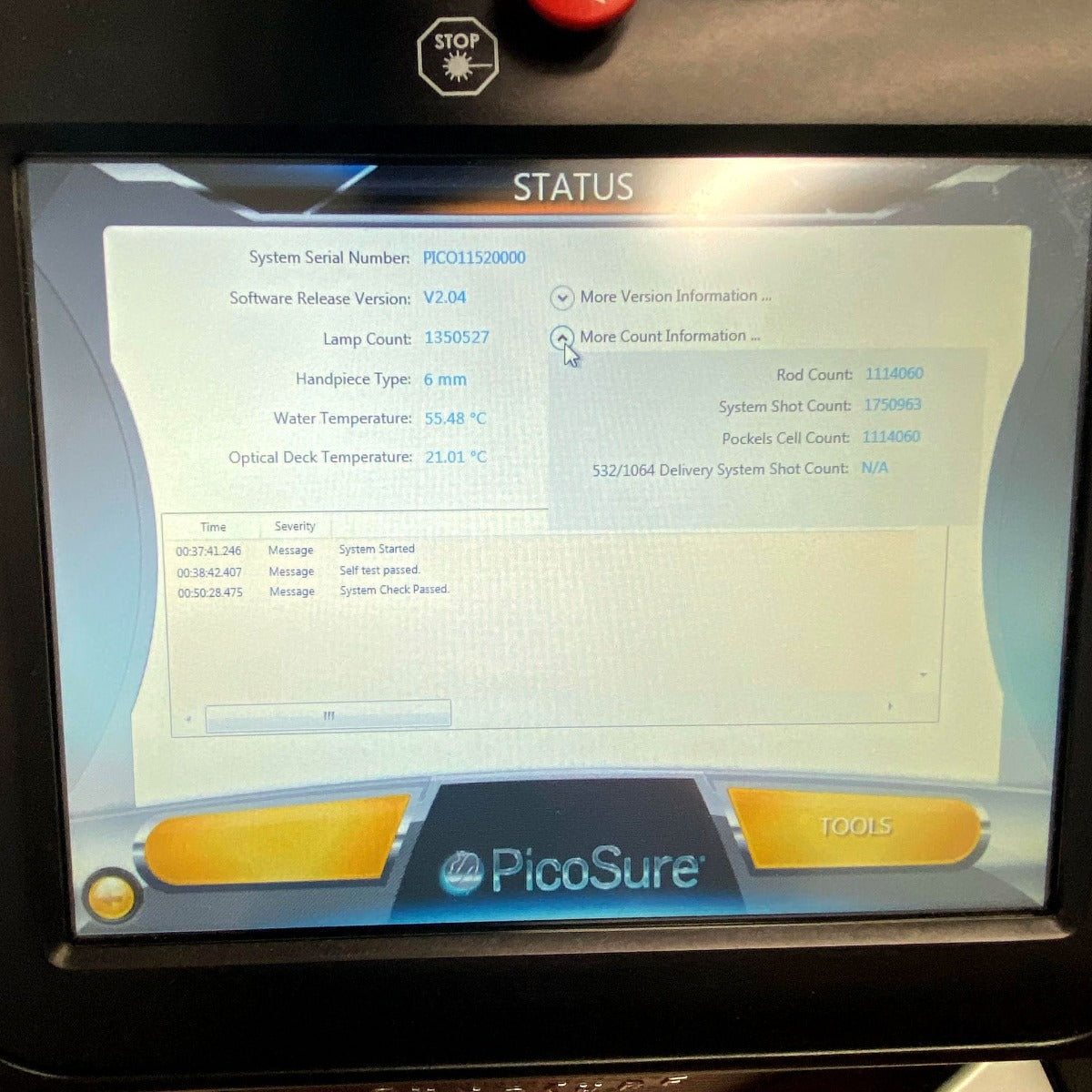 2017 Cynosure PicoSure Laser Tattoo Removal Lesions Acne Scars Skin Rejuvenation