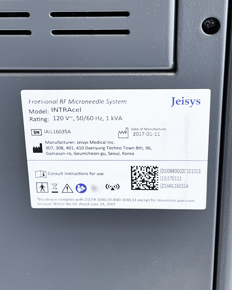 2017 Jeisys INTRAcel Fractional RF Microneedle System IntraCell Pro Micro Needle