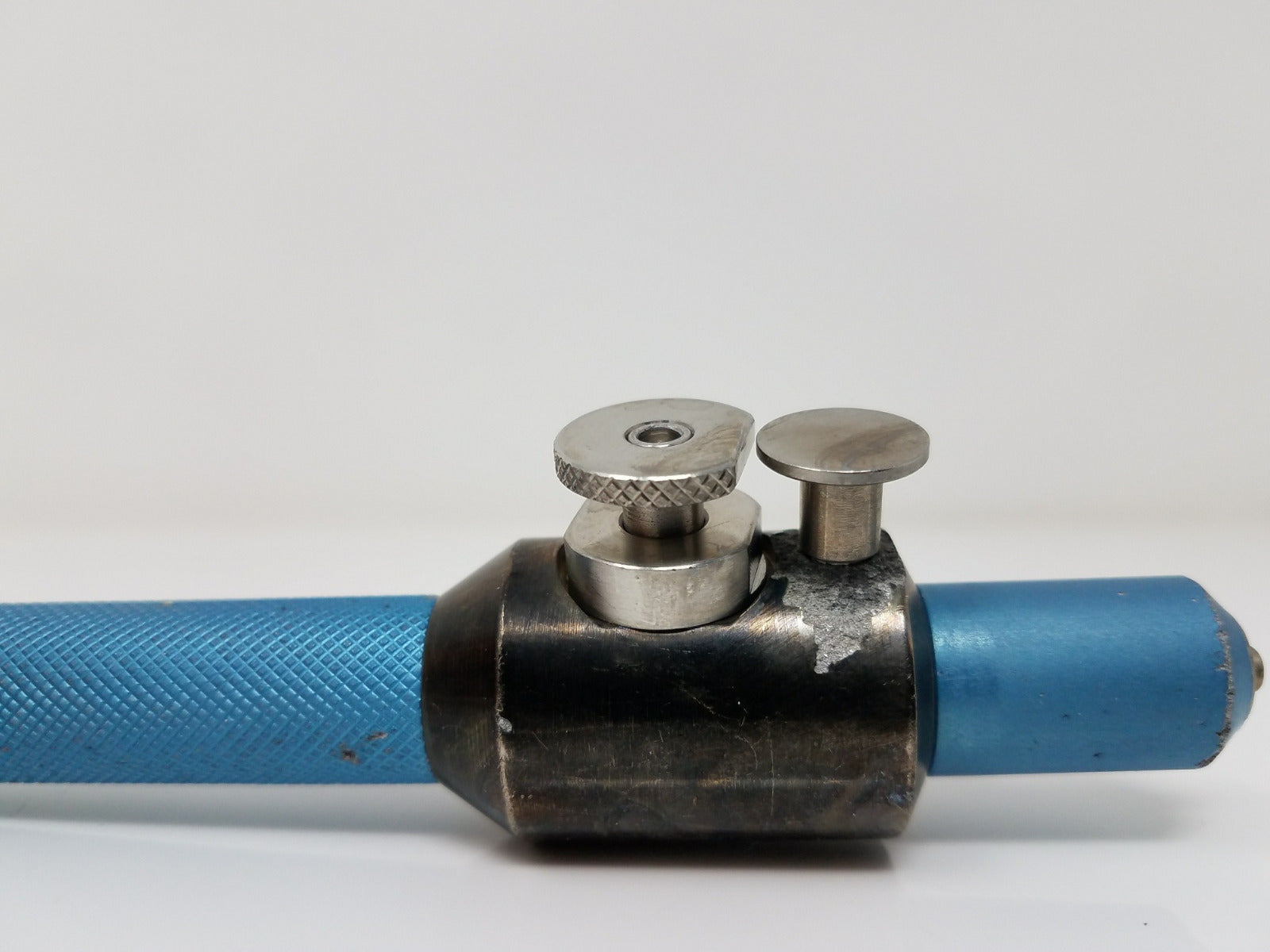 Cannula Needle Infiltration Handpiece Handle Holder Hand Piece Metal Blue