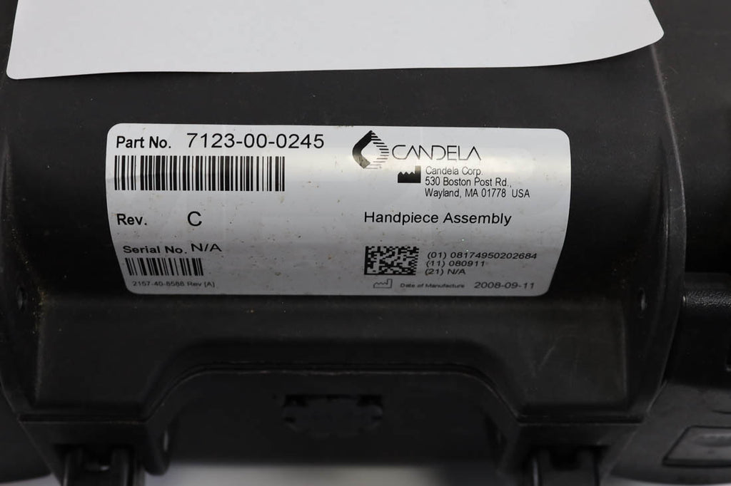 2018 Candela PicoWay System Handpiece Case Label