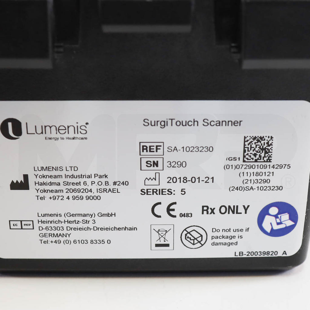 2018 Lumenis AcuPulse Device SurgiTouch Handpiece Kit Label