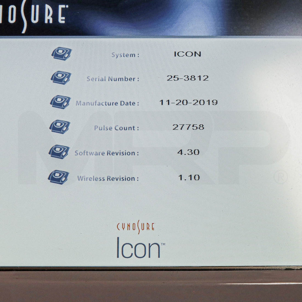 2019 Palomar Cynosure Icon IPL Fractional Laser System Screen