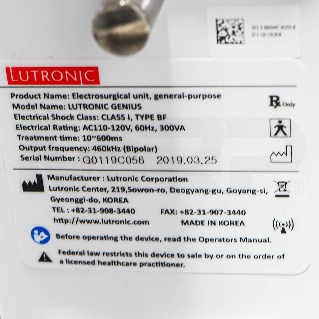 2019 Lutronic Genius RF Microneedling Skin Rejuvenation System