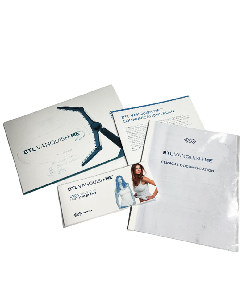 2019 BTL Vanquish ME RF Body Tightening User Booklet Pamphlet 713-77VQMENUS101