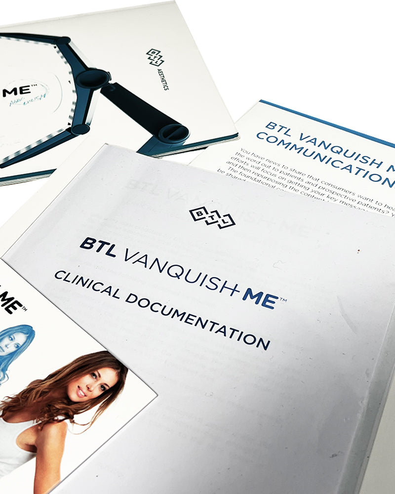 2019 BTL Vanquish ME RF Body Tightening User Booklet Pamphlet 713-77VQMENUS101