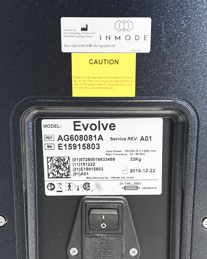2019 InMode Evolve Full Body Remodel Muscle Toning RF EMS Trim Tone Tite In Mode