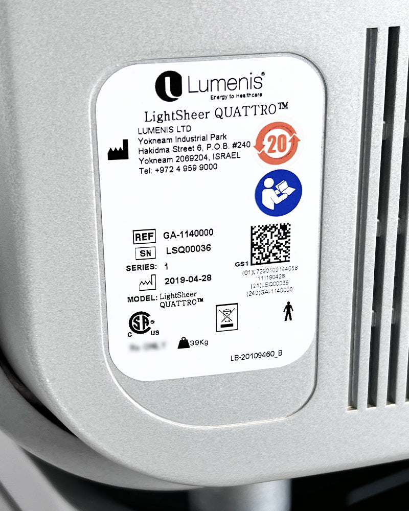 2019 Lumenis LightSheer Quattro 805nm 1060nm Diode Laser Hair Removal System