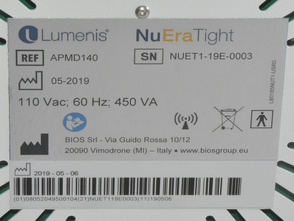 2019 Lumenis NuEra TIGHT Radio Frequency RF Cellulite Treatment Body New Nu Era