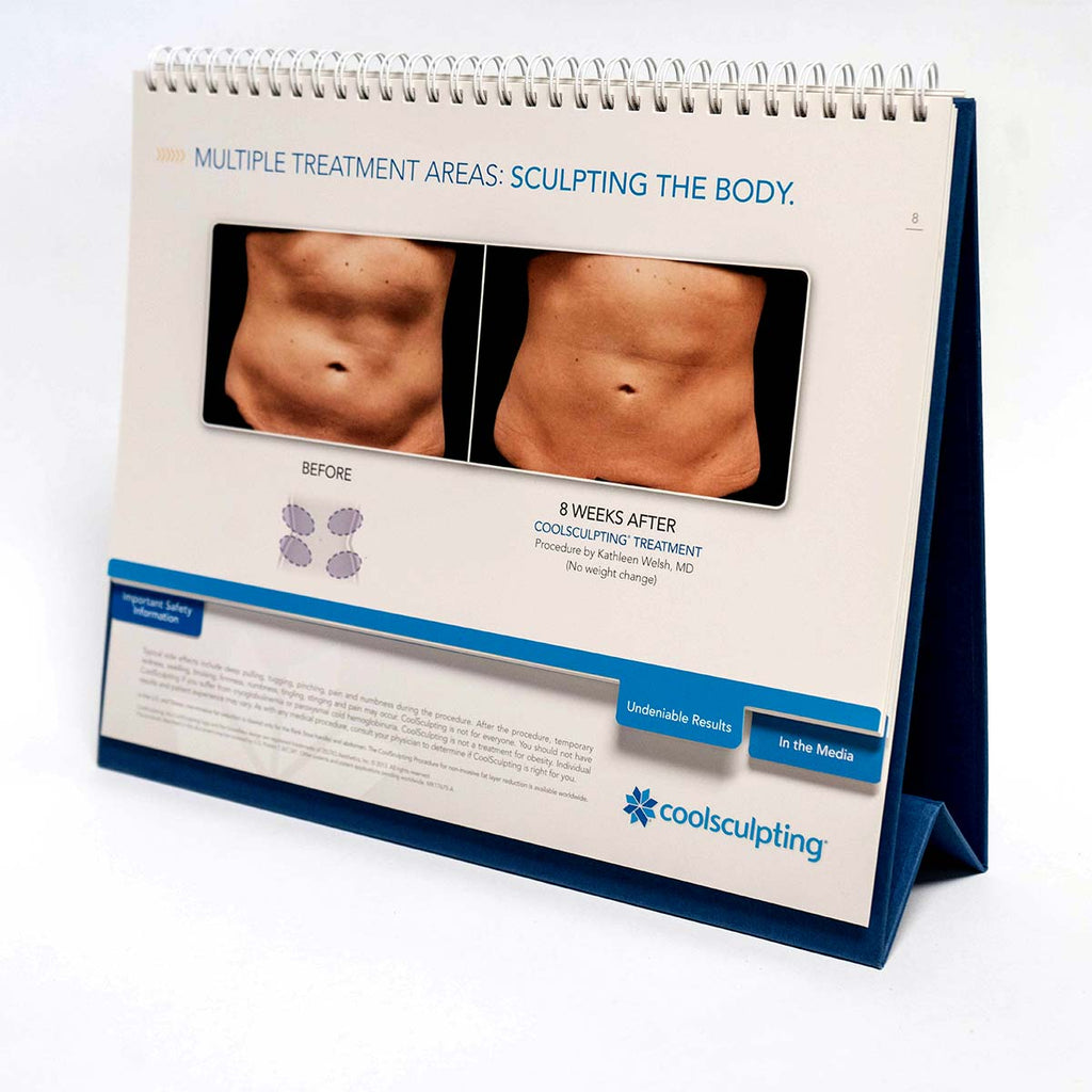 2013 Zeltiq Coolsculpting Prop up Display CONSULTATION GUIDE - Overview & Photos
