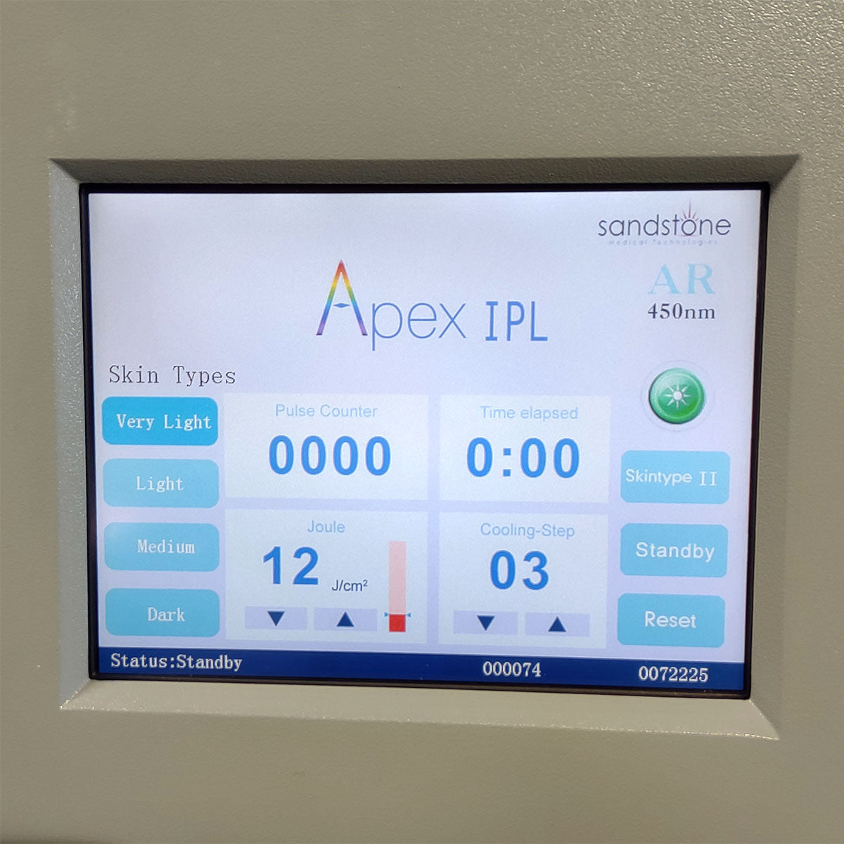 2012 Ellman SandStone Apex IPL System with HR AR VR Handpieces