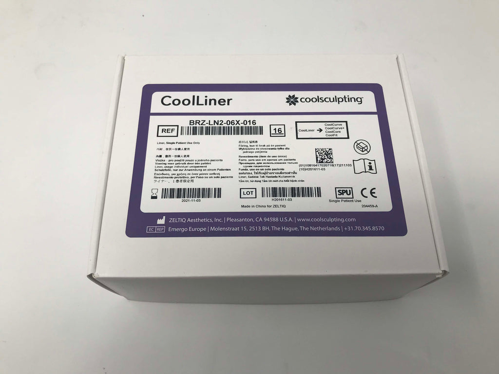 2021 Zeltiq CoolSculpting Applicator CoolLiner Liners BRZ-LN2-06X-016 Box of 16