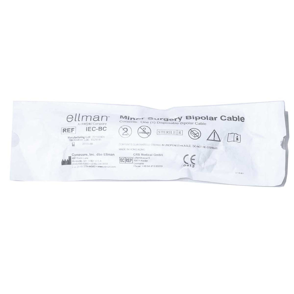 Cynosure Ellman Minor Surgery Bipolar Cable IEC-BC Single (1) EXP 2018-09
