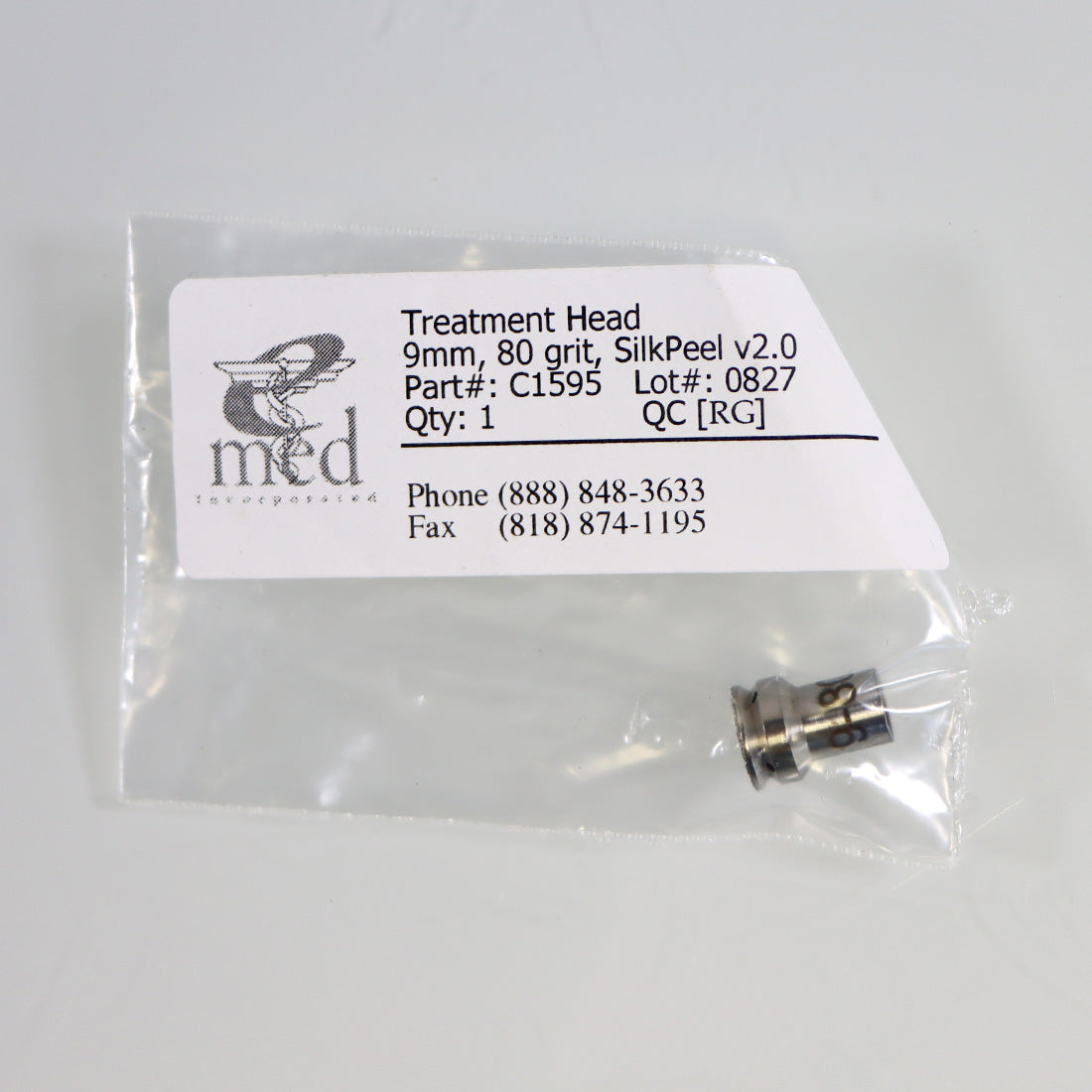 Envy Medical Silkpeel 9mm 80-Grit Silk Peel Diamond Treatment Tip 03463-00 C1595