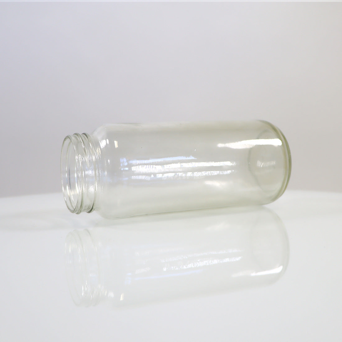Envy Medical SILKPEEL Clear Glass Waste Jar 400ml Dermalinfusion 2" x 6"