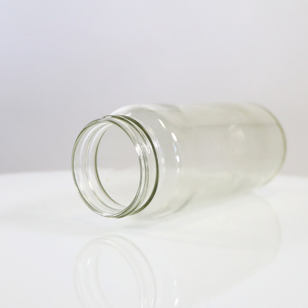 Envy Medical SILKPEEL Clear Glass Waste Jar 400ml Dermalinfusion 2" x 6"