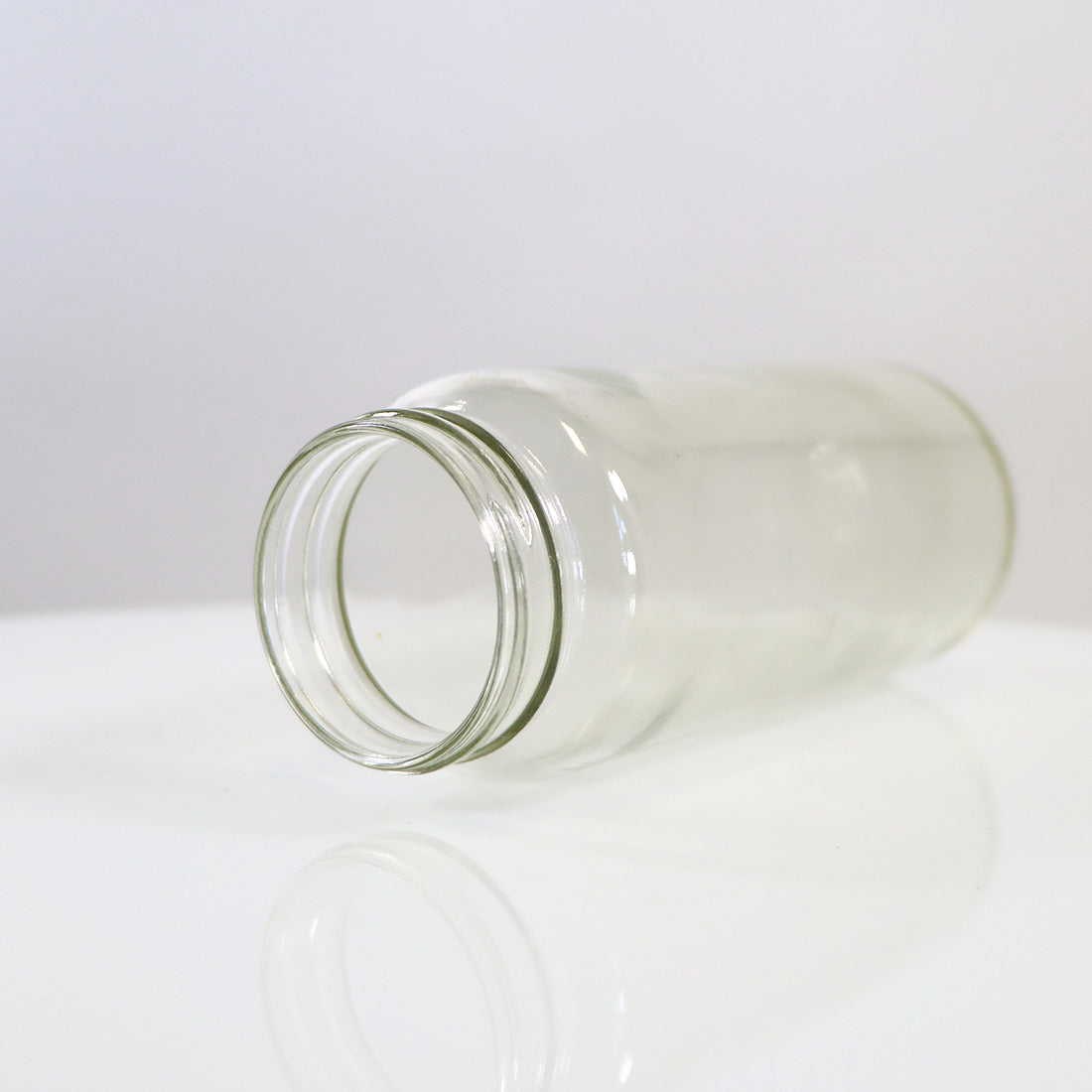 Envy Medical SILKPEEL Clear Glass Waste Jar 400ml Dermalinfusion 2" x 6"
