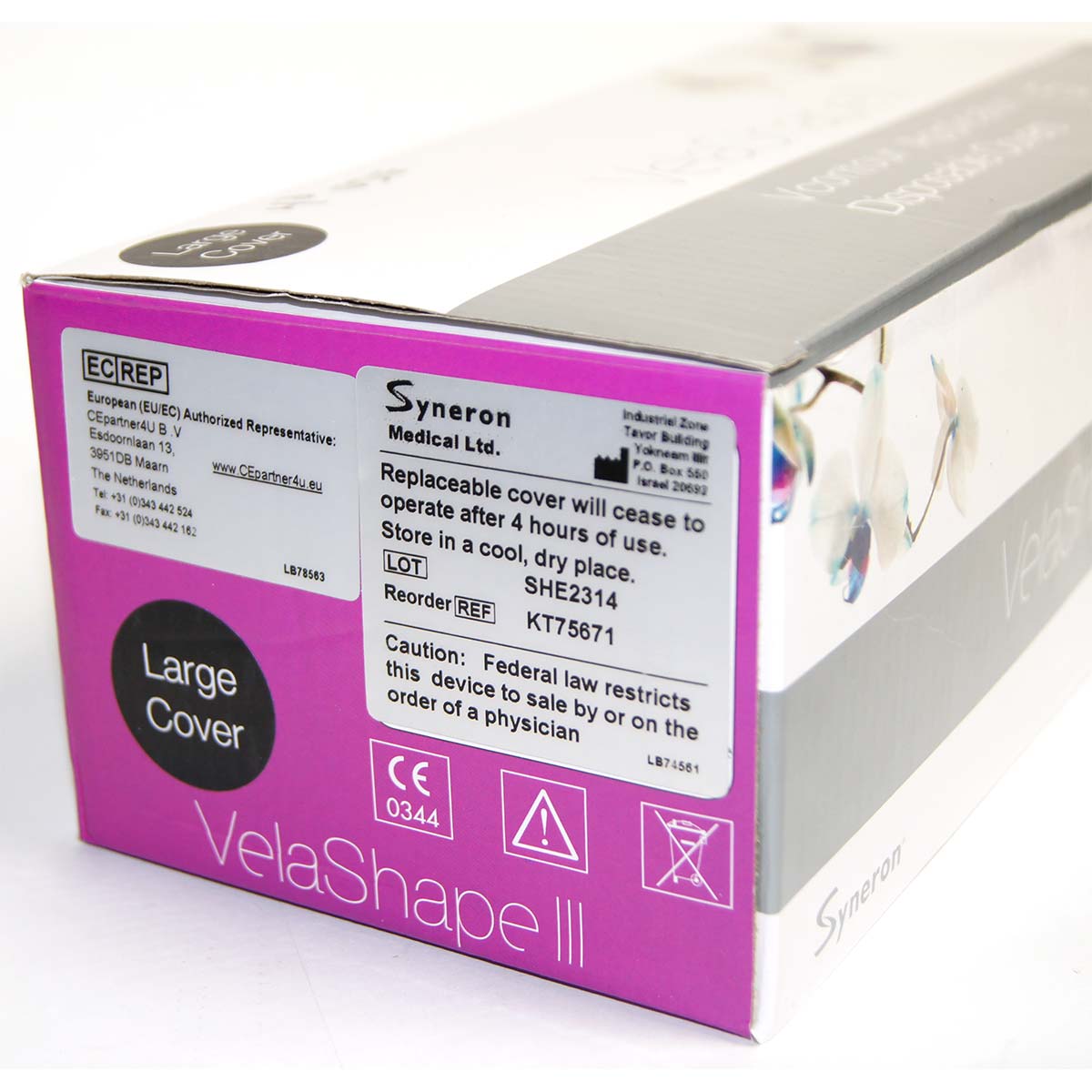 Syneron VelaShape III VContour Applicator Large Disposable Cover KT75671 - 3 Pk