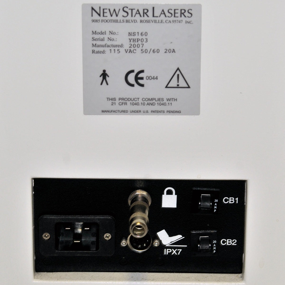 2007 New Star NS160 CoolLipo Laser Nd YAG 1320 nm Dermatology Ablation NewStar