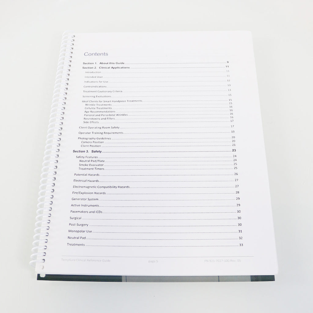 2018 Cynosure TempSure Envi Clinical Reference Guide 921-7027-000 REV 5