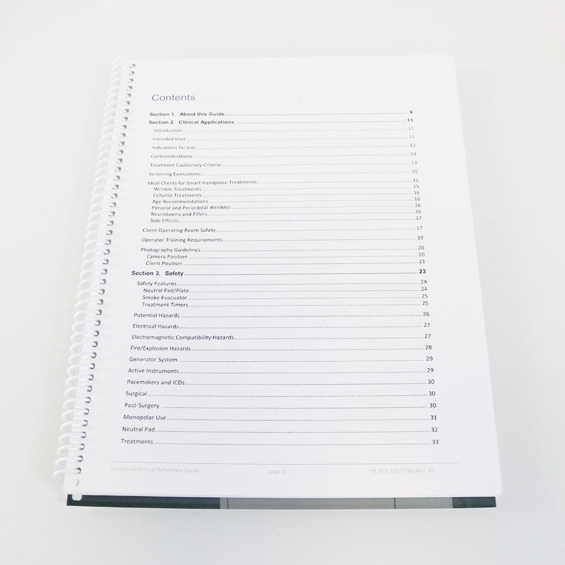 2018 Cynosure TempSure Envi Clinical Reference Guide 921-7027-000 REV 5