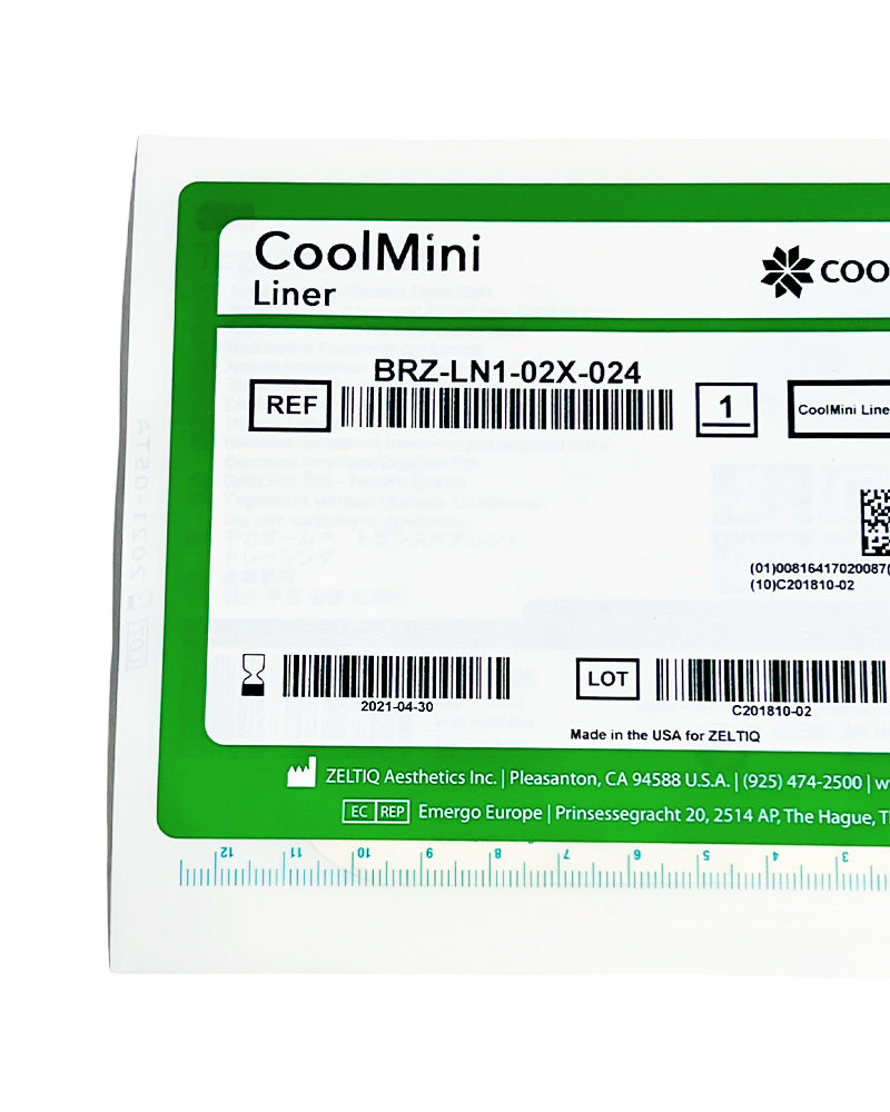 ZELTIQ CoolSculpting CoolMini Liner BRZ-LN1-02X-024 Exp 2021/04/30