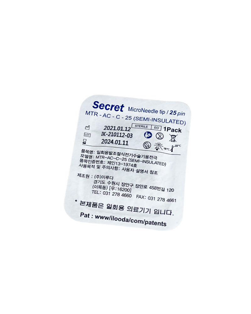 SecretRF Microneedle Fractional Cartridge Tip MTR-AC-C-25 Secret RF (10x Pcs)
