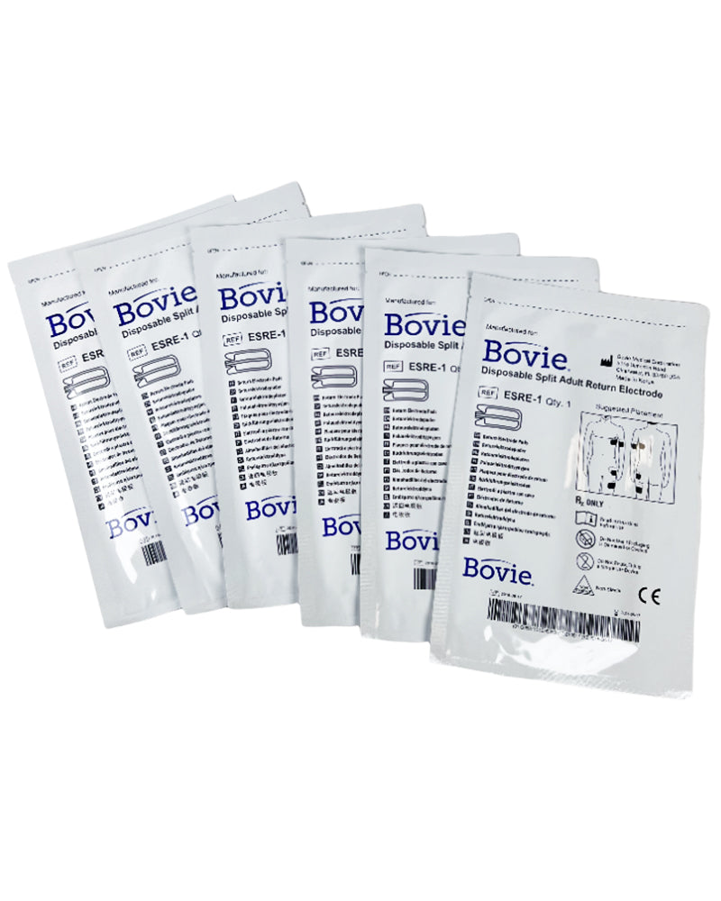 Bovie Disposable Split Adult Electrode Electrosurgical Ground Pad ESRE-1 6x Pack