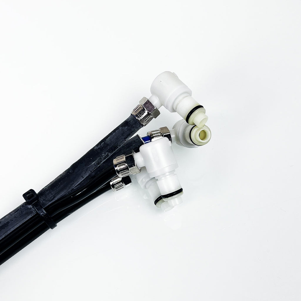 Palomar ICON Laser Water Line Hose Cooling Assembly Black Tubing Back Reverse