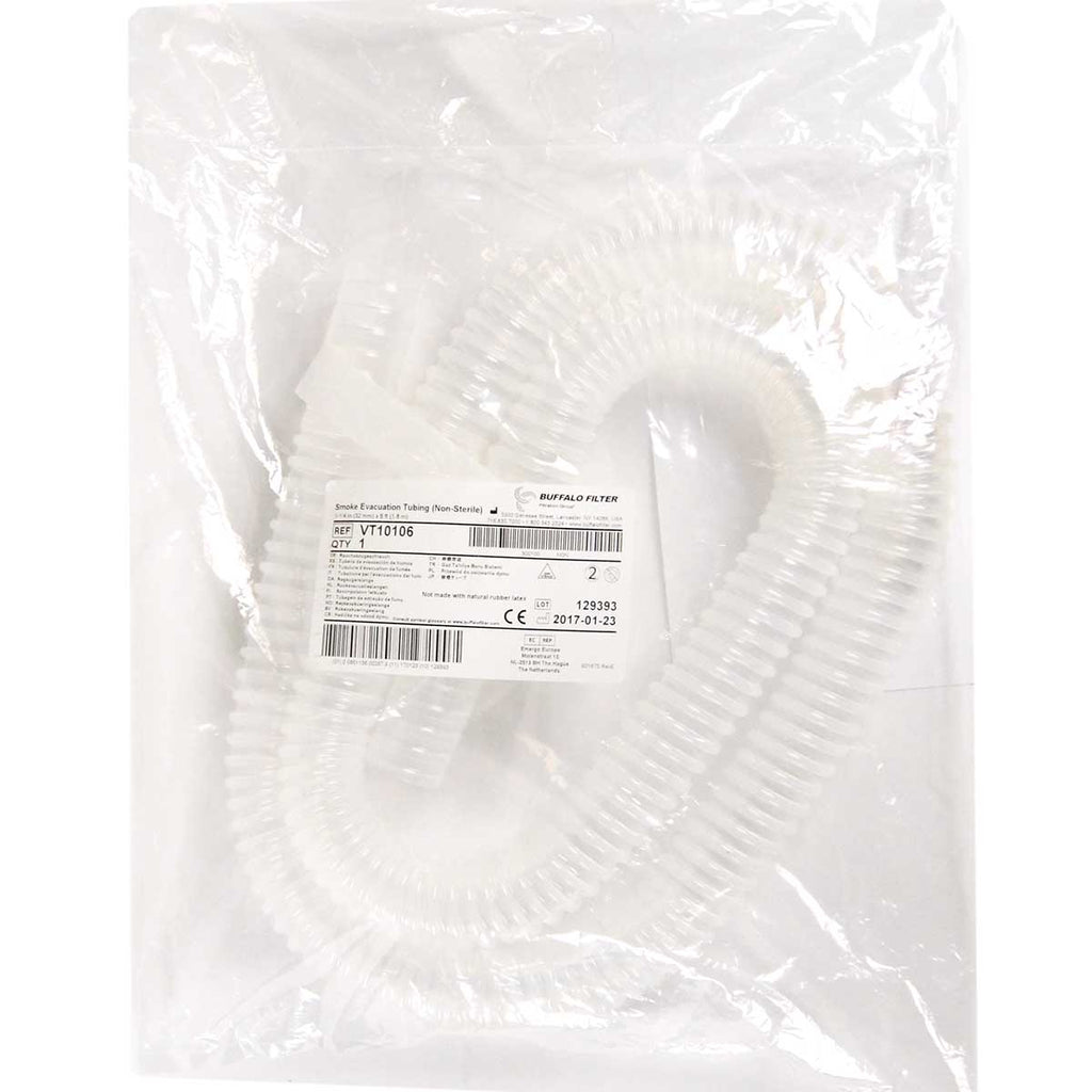 ConMed Buffalo Filter VT10106 Smoke Evacuation Tubing Non-Sterile 1-1/4in x 6ft