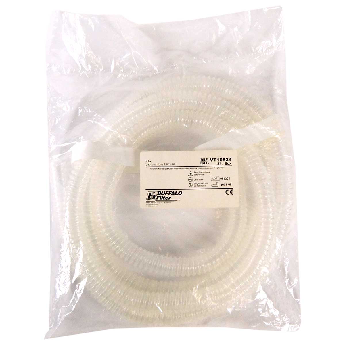 ConMed Buffalo Filter VT10524 Smoke Evacuation Tubing Non-Sterile 7/8in x 10ft