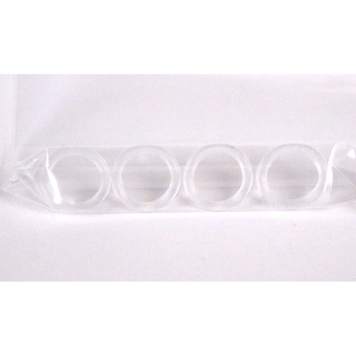 Candela Gentle Series Flash Lamp O-Rings - Set of 4 Clear ORings