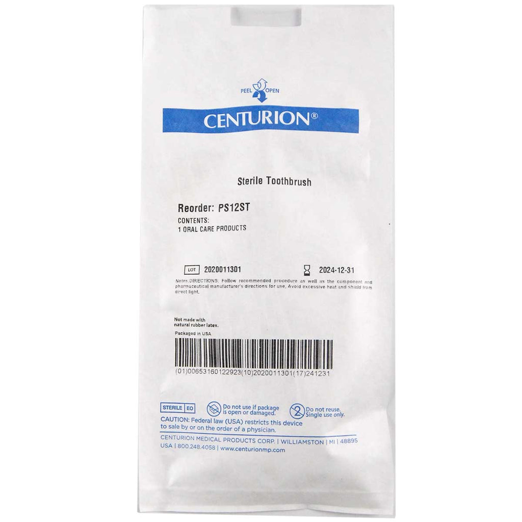 Centurion Sterile Toothbrush PS12ST for Cleaning APYX Renuvion APR Handpiece NEW