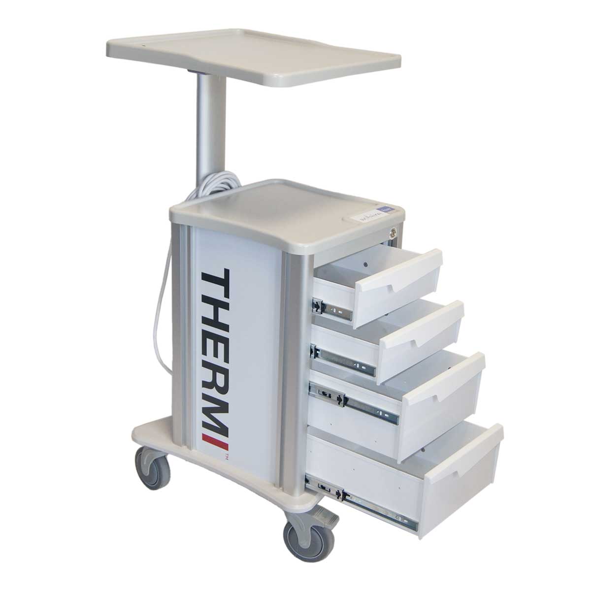 Solaire Medical Rover Workstation Cart Thermi Standard SVN21W4 w Surge Protector