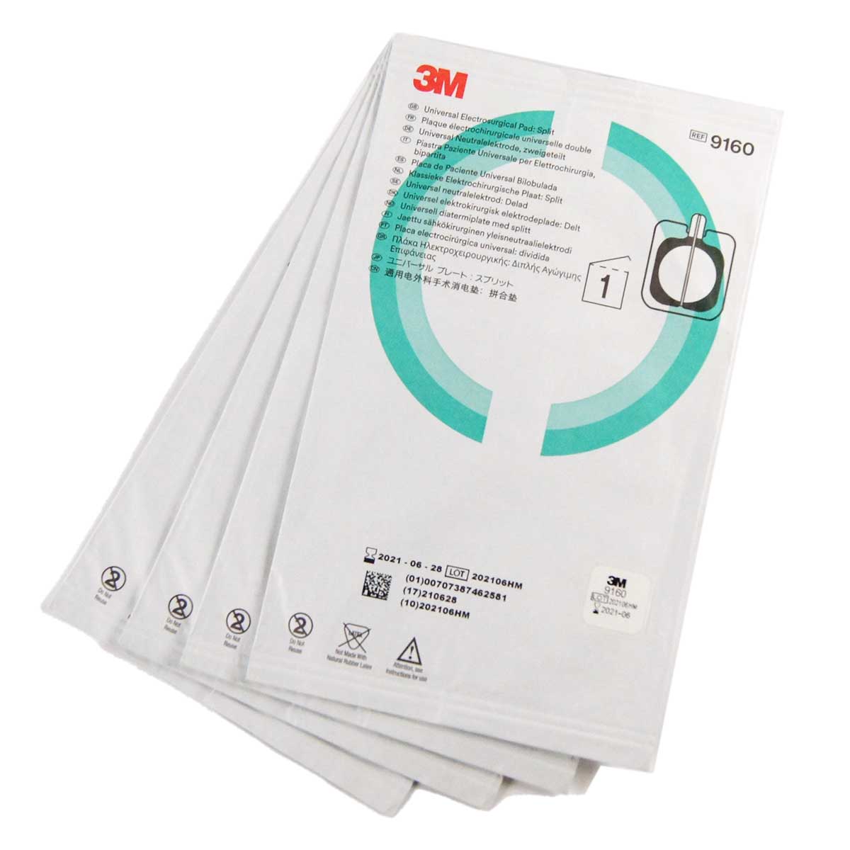 Viveve Disposable Electrosurgical RF Grounding Pad 9160 EXP-6/21 VIVRP01 4-Pack