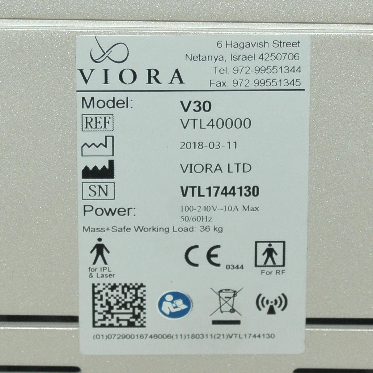 2018 Viora V30 RadioFrequency Skin Tightening Stretch Marks Resurfacing Ablation
