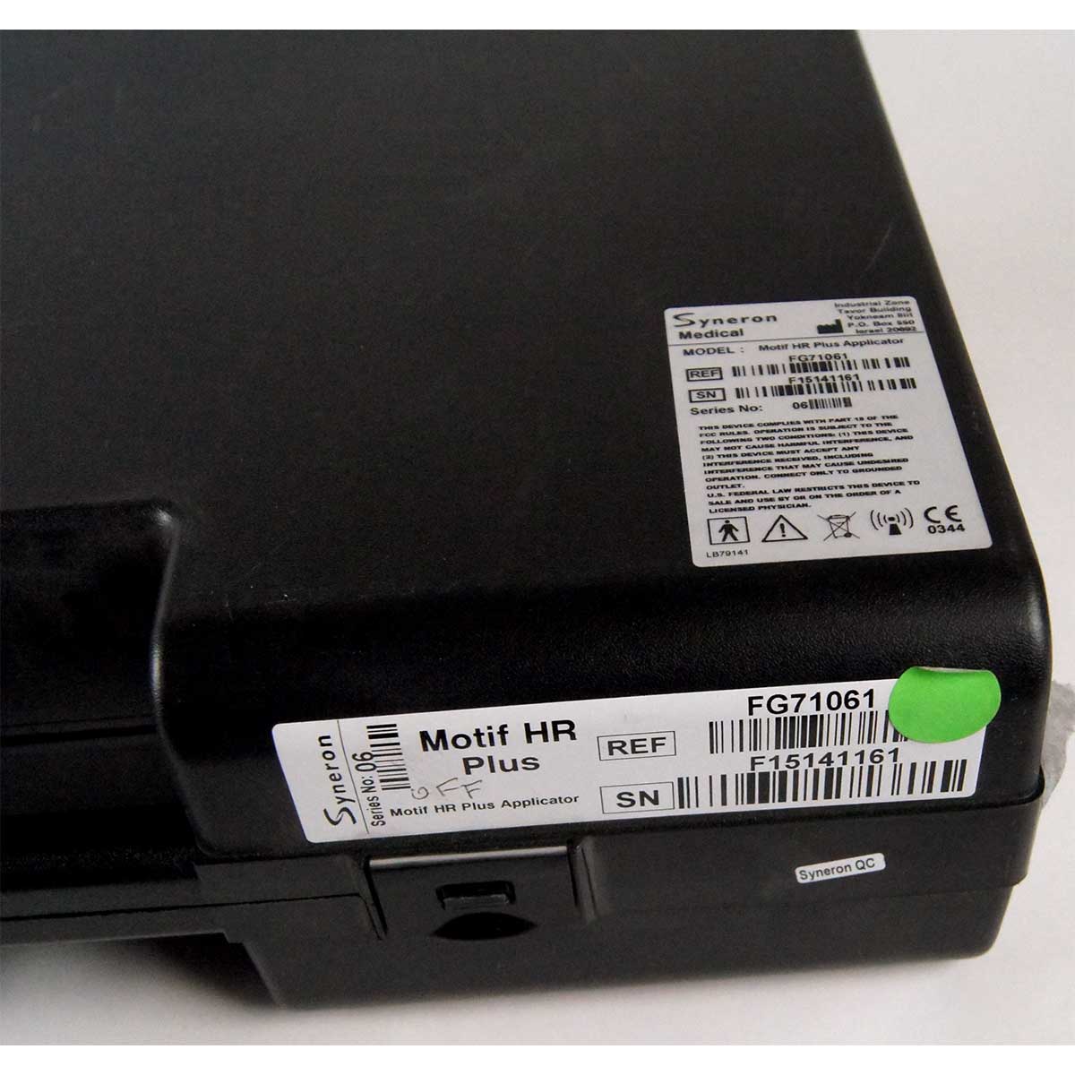 NEW Syneron eLaser Elos IPL MOTIF HR PLUS Applicator Handpiece Candela