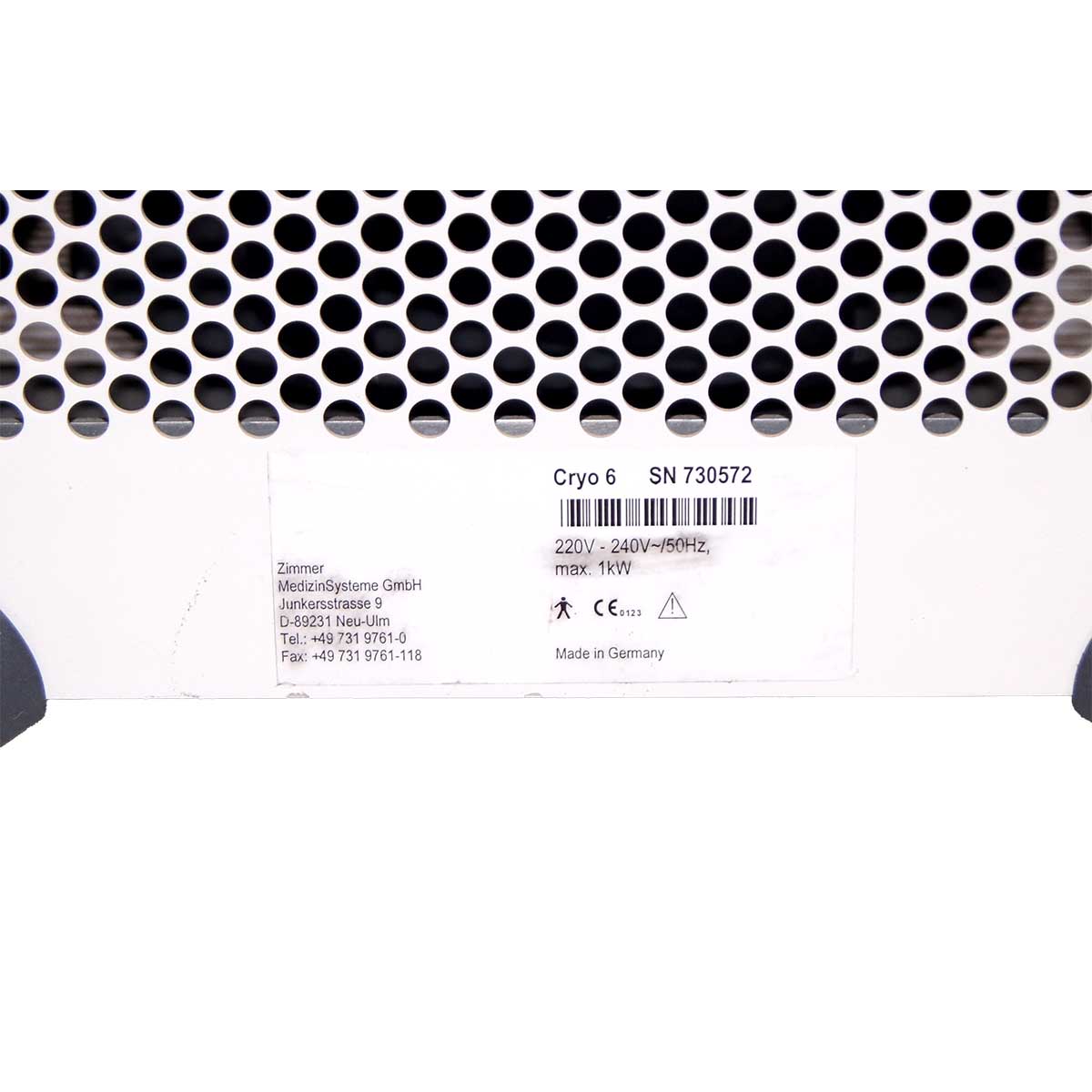 Zimmer Cryo 6 Spot Cooling System Chiller 220-Volts ONLY - Air Chiller Skin Cool