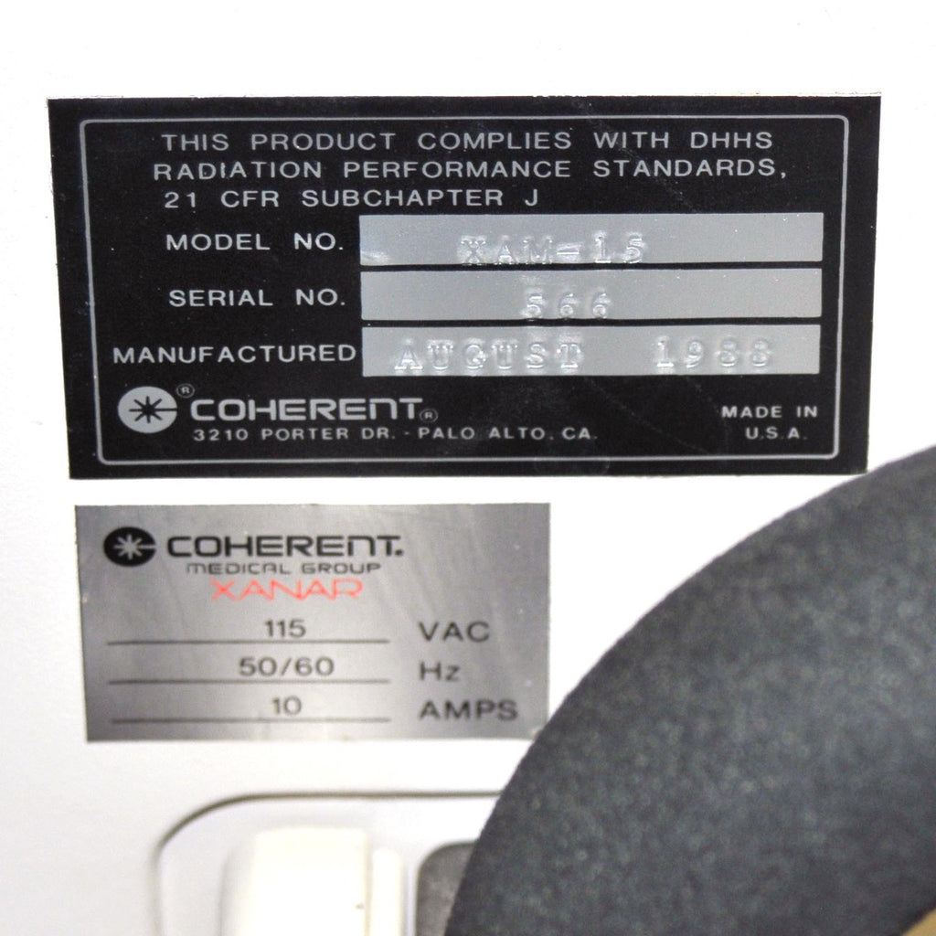 Coherent Medical XANAR Ambulase CO2 Surgical Laser HeNe Helium Neon XAM-15/20