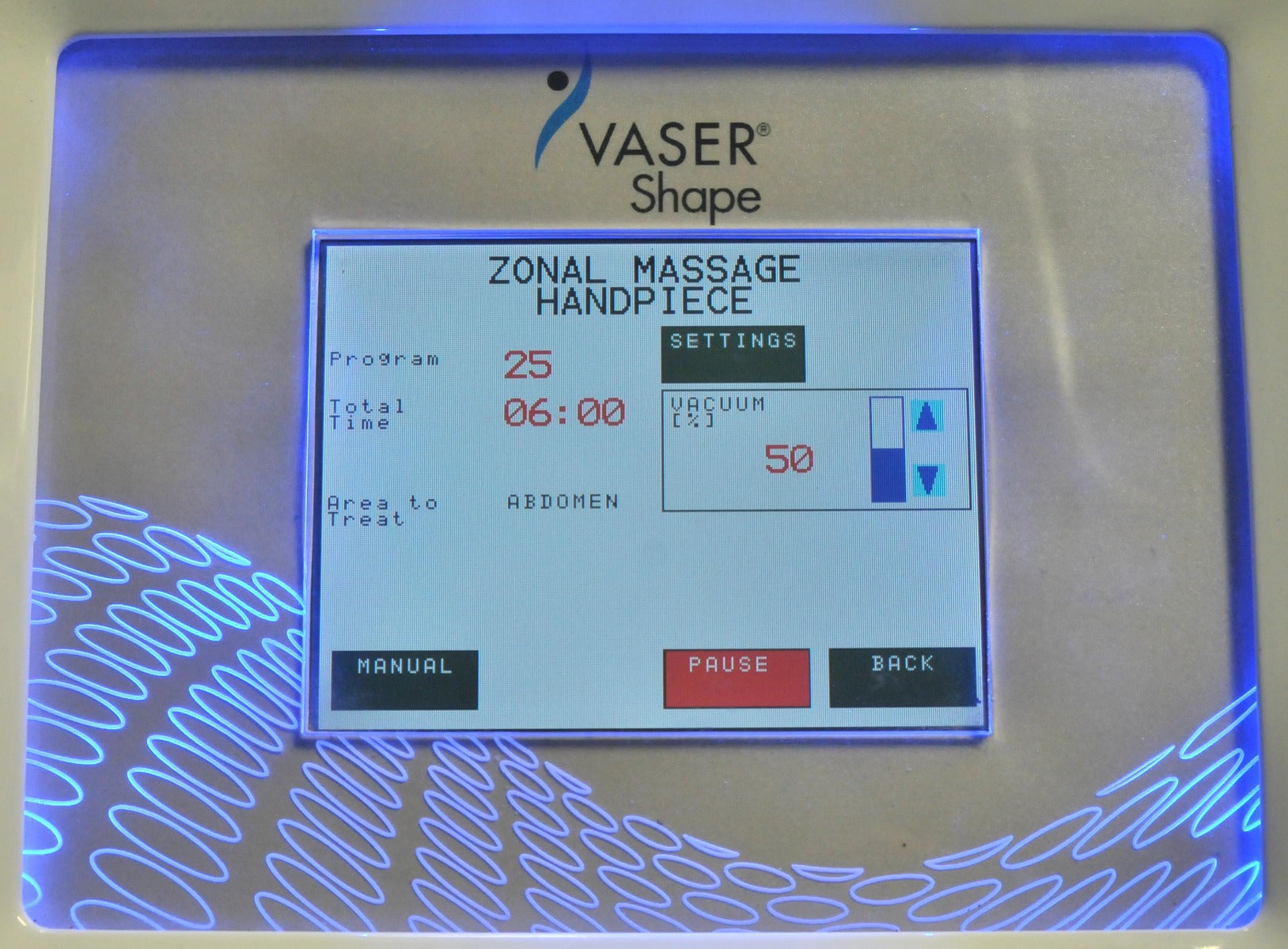 2012 VASER Shape Body Shaping Contour Ultrasound Diathermy Massage Therapy MC-1