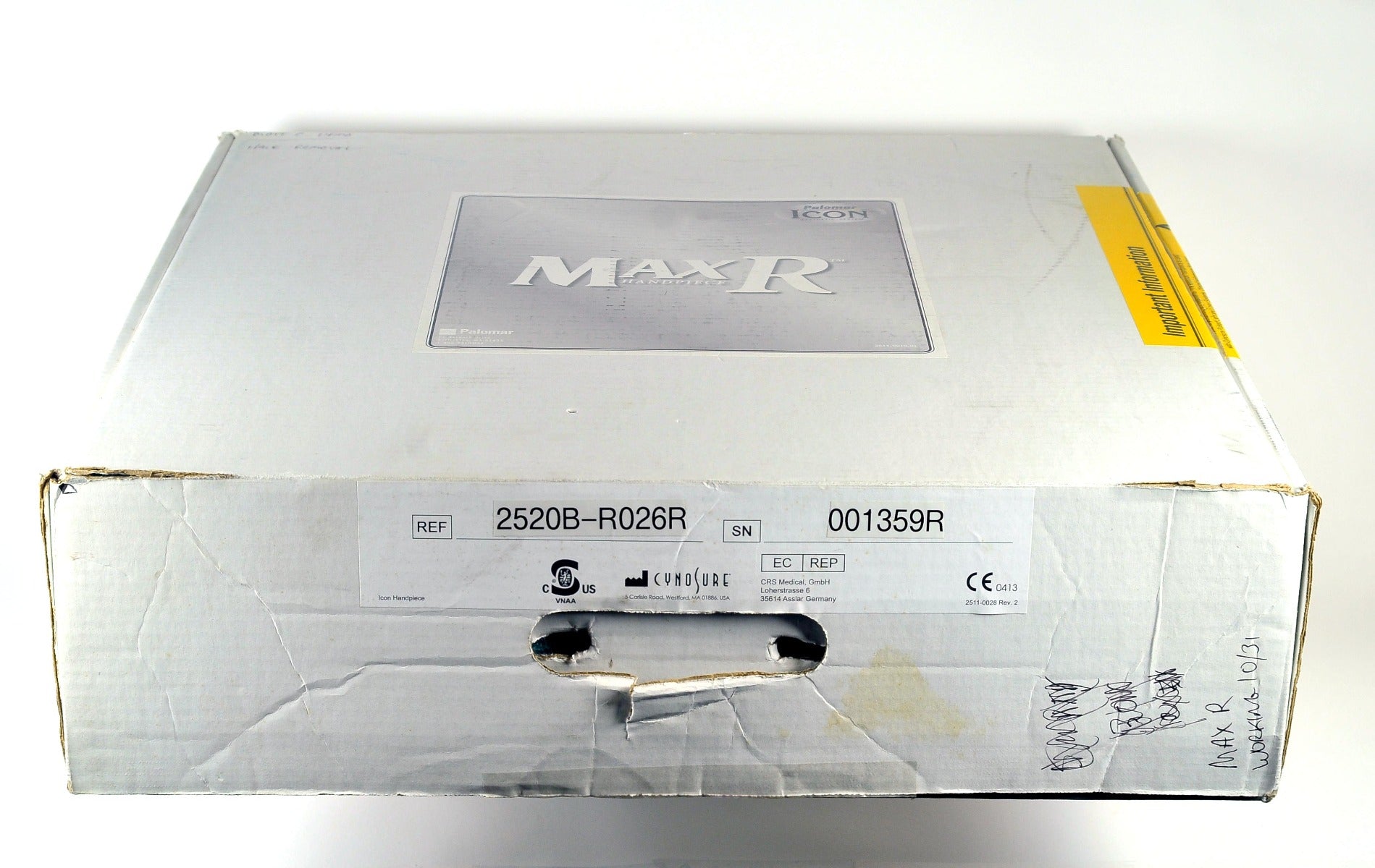 2015 Palomar ICON Laser MaxR Handpiece Permanent Hair Removal Max R Spot HP