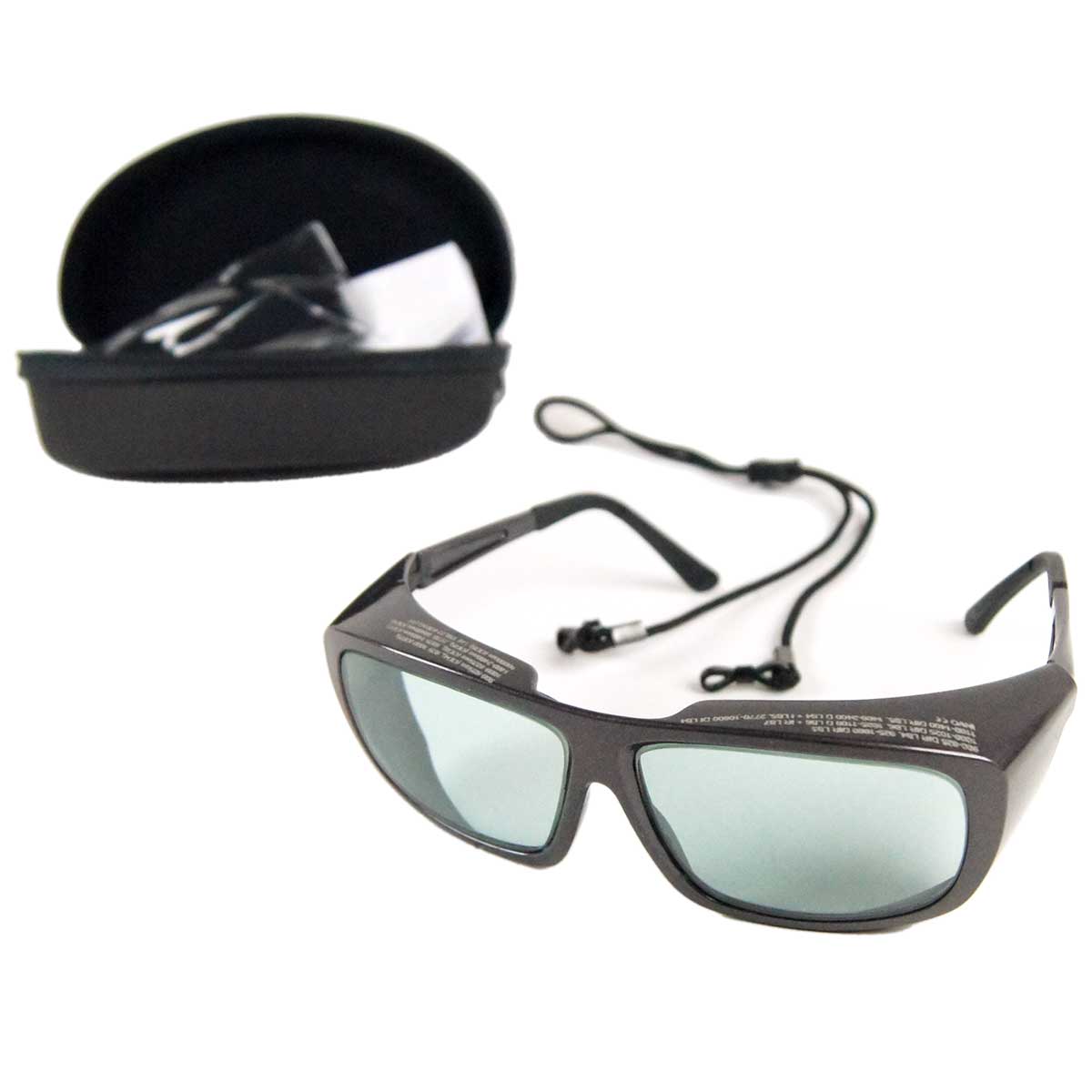 MRP Innovative Optics Gi1 Laser Safety Glasses Gray Frame Goggles 701G.Gi1