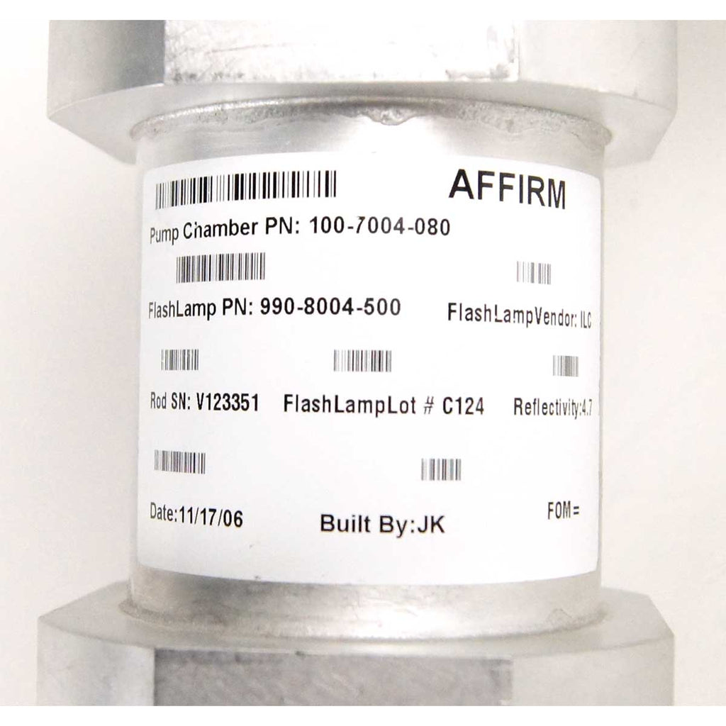 Cynosure LASER HEAD Resonator Rail Module Affirm W/Out Flash Lamp Parts As-Is