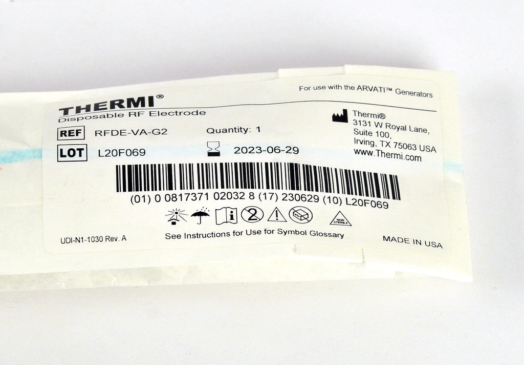 Thermi Aesthetics ThermiRF ThermiVa VA RF Electrode Wand RFDE-VA-G2 Exp 6/2023