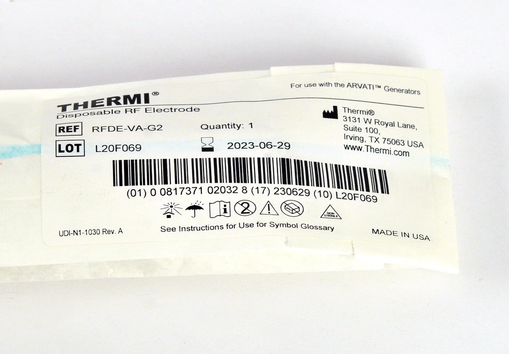 Thermi Aesthetics ThermiRF ThermiVa VA RF Electrode Wand RFDE-VA-G2 Exp 6/2023
