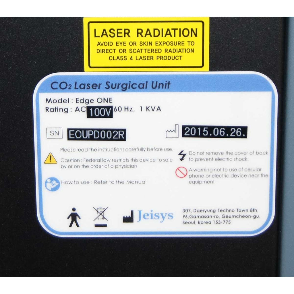 Jeisys Edge One Fractional CO2 Skin Resurfacing Soft Tissue Laser System 2015