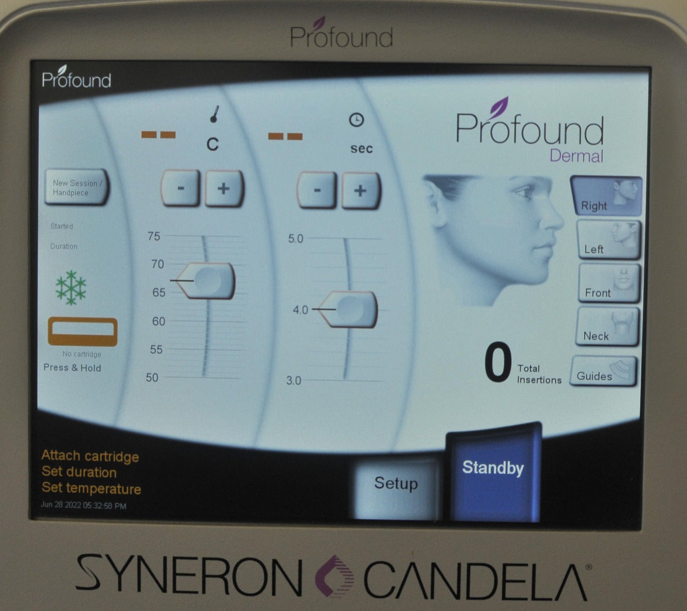 Syneron Candela PROFOUND RF Skin Tightening Microneedling Facial Wrinkles Aging