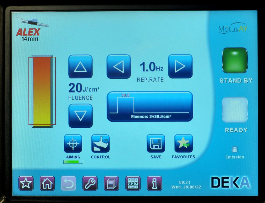 2021 DEKA MotusAY Dual Nd YAG Alex Laser 755 1064 Hair Removal Vascular Motus AY