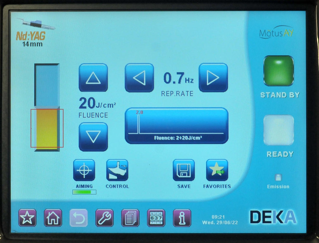 2021 DEKA MotusAY Dual Nd YAG Alex Laser 755 1064 Hair Removal Vascular Motus AY