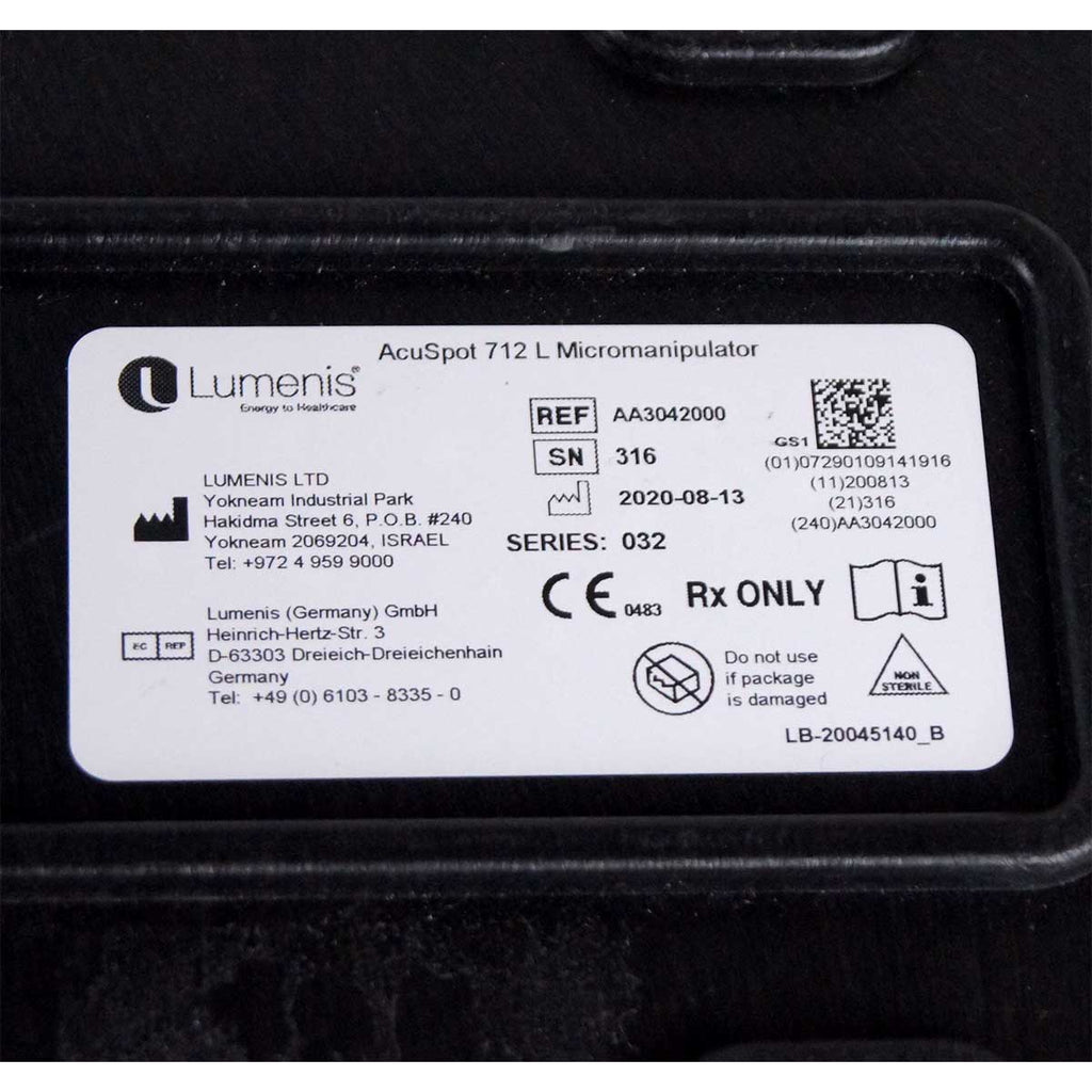 2020 Lumenis Sharplan AcuSpot 712L Micromanipulator CO2 Laser Aperture AA3042000
